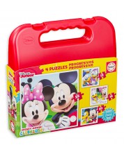 Puzzle in cutie  Educa 4 in 1 -Mickey Mouse Club House