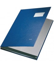 Dosarul pentru semnături Leitz - cu 10 compartimente, albastru