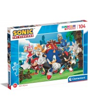 Puzzle Clementoni de 104 piese - Sonic Ariciul