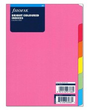 Rezerva pentru organizator Filofax A5 - Indexuri, culori stridente -1