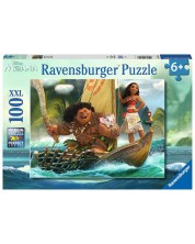 Puzzle Ravensburger din 100 de piese XXL - Disney Moana: Un ocean, o inimă -1