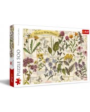 Puzzle Trefl 500 de piese - Herbarium: plante medicinale  -1