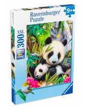 Puzzle Ravensburger din 300 XXL de piese - Panda -1