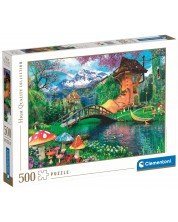 Puzzle Clementoni din 500 piese - Vechea casă în formă de pantof