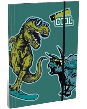Dosar cu gumă de șters Lizzy Card - Dino Cool -1