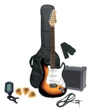Set de chitară electrică cu accesorii Gewa - Pure RC-100 SB, Sunburst -1