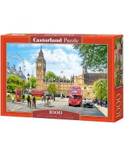 Puzzle Castorland din 1000 de piese - Dimineață aglomerată în Londra -1
