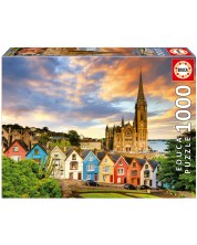 Puzzle Educa de 1000 de piese - Catedrala Cobh din Irlanda