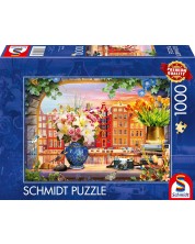 Puzzle Schmidt din 1000 de bucăți - Vacanțe în Amsterdam  -1