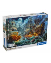 Puzzle Clementoni din 1000 de piese - Bătălia piratului