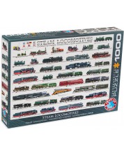 Puzzle Eurographics din 1000 de piese - Locomotive cu abur -1