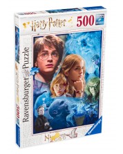 Puzzle Ravensburger din 500 de piese - Harry Potter in Hogwarts -1