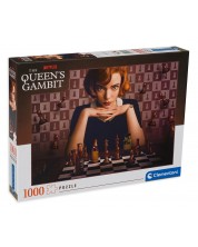 Puzzle Clementoni din 1000 de piese - Jocul de șah al doamnelor, variantă 1 -1
