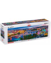 Puzzle panoramic Eurographics din 1000 de piese - Praga, Cehia -1