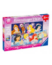 Puzzle Ravensburger din 2 x 24 piese - Printese Disney 