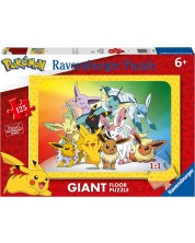 Puzzle pentru podea  Ravensburger din 125 de piese - Pokemon -1