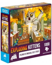 Puzzle Exploding Kittens din 1000 de piese - Apocalipsă pisicălor -1