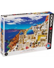 Puzzle Eurographics de 1000 piese - Santorini, Grecia