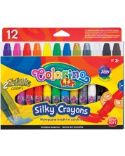 Creioane Colorino Kids - Silky, 12 culori -1