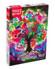Puzzle Yazz Puzzle din 1000 de piese - Copac multicolor -1