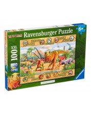 Puzzle Ravensburger din 100 XXL de piese - Dinozauri -1