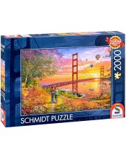 Puzzle Schmidt din 2000 de piese - Plimbare până la podul Golden Gate