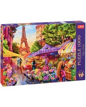 Puzzle Trefl din 1000 de piese - Magazin de flori, Paris 