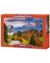 Puzzle Castorland din 2000 de piese - Alpi, Germania -1