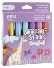 Apli Pastel colorate Sticks 6 buc. Culori Nordic 