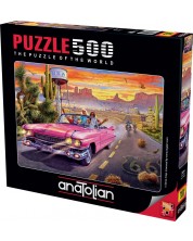 Puzzle Anatolian din 500 piese - Drumul 66 -1