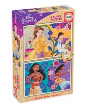 Puzzle Educa din 2 x 25 de piese - Prințesele Disney