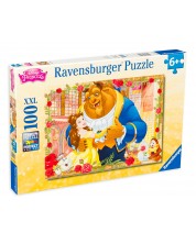 Puzzle Ravensburger din 100 XXL de piese - Frumoasa si Bestia