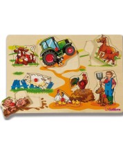 Puzzle cu mânere Eishhorn - Animale de fermă