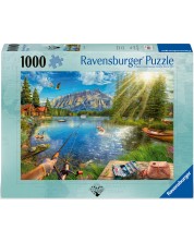 Puzzle Ravensburger de 1000 de piese. - Viața pe lac