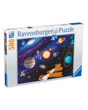 Puzzle Ravensburger din 500 de piese - Sistemul solar -1