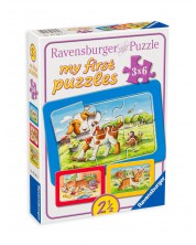 Puzzle Ravensburger de 3 х 6 piese - My Friends The Animals -1