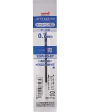 Reincarcatura pentru stilou si creion cu 4 culori Uni Jetstream - SXR-80-07, albastru -1