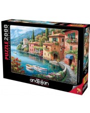 Puzzle Anatolian de 2000 piese - Village on the lake