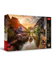 Puzzle Trefl din 1000 de piese - Mica Veneție în Colmar, Franța  -1