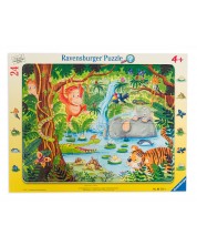 Puzzle Ravensburger de 24 piese - Prieteni in jungla