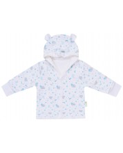 Paltonaș din bumbac pentru bebeluși Bio Baby - 80 cm, 9-12 luni, albastru -1