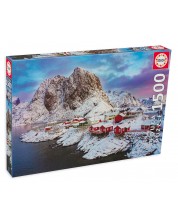 Puzzle Educa din 1500 de piese - Insulele Lotofen, Norvegia -1
