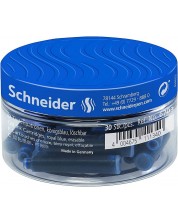 Set de cartușe pentru pixuri Schneider - Albastru, în borcan, 30 buc.