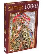 Puzzle Magnolia din 1000 de piese - Femeie africană -1
