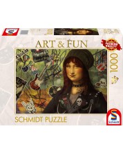 Puzzle Schmidt de 1000 de bucăți - Mona Lisa 2024 -1