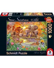 Puzzle Schmidt din 1000 de piese - Viata africana