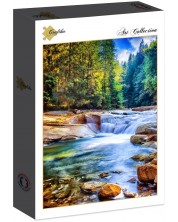 2000 Pieces Grafika Puzzle - Cascadă frumoasă în pădure