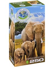 Puzzle Eurographics din 250 de piese - Elefant