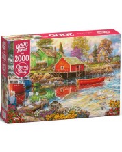 Cherry Pazzi 2000 piese Puzzle - Casa de lângă râu