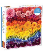 Puzzle Galison din 500 de piese - Flori ca un Curcubeu -1